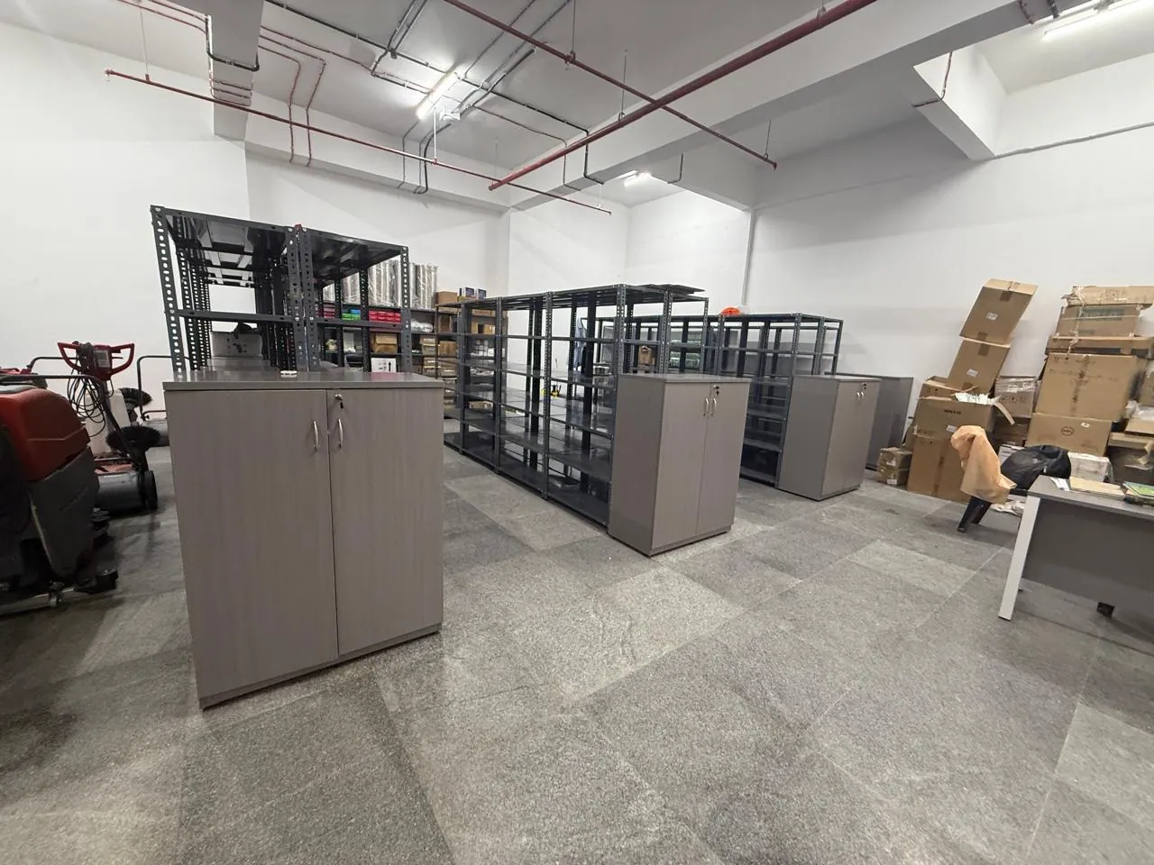 Slotted Angle Shelving Installation
